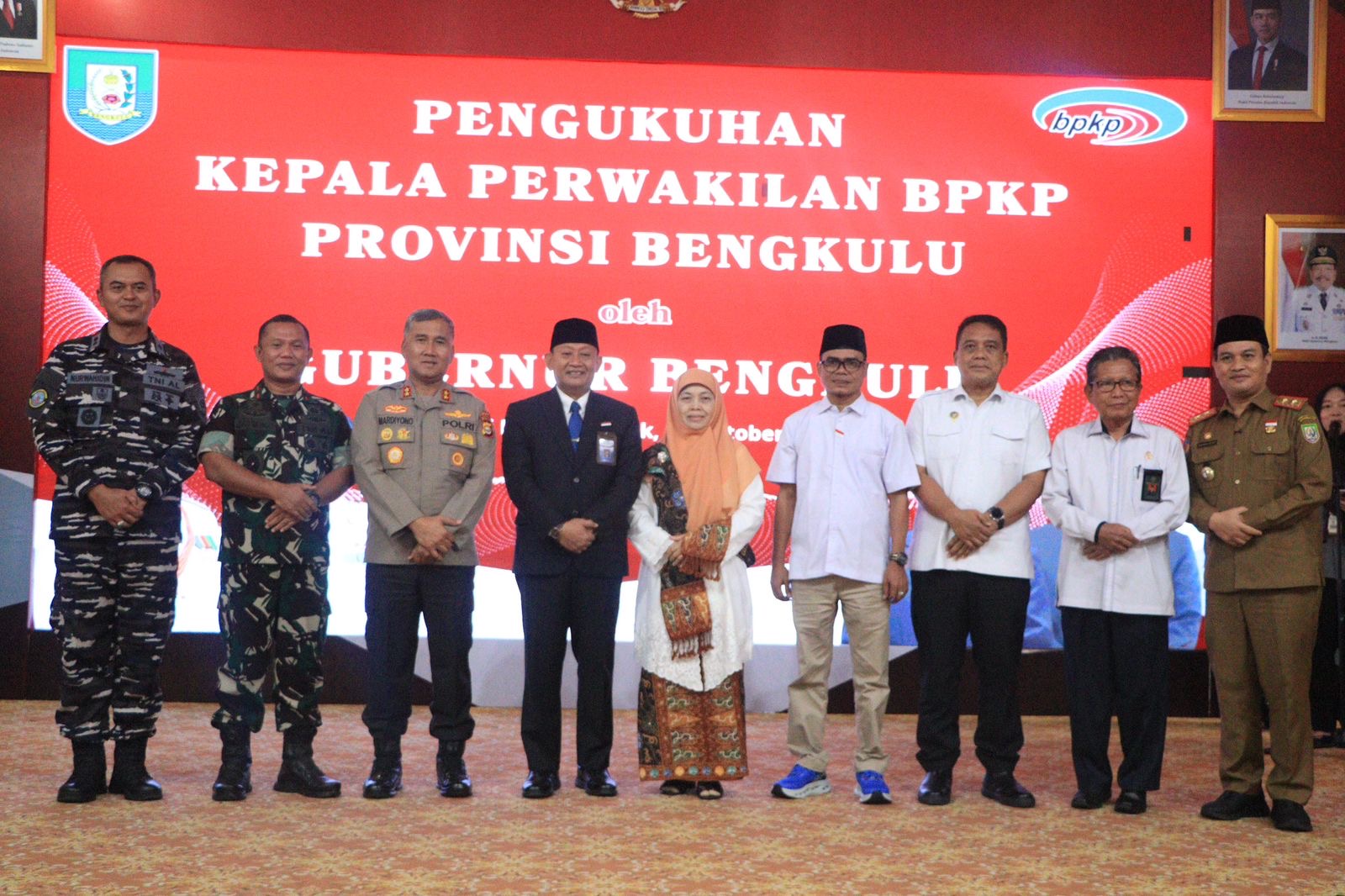 Kapolda Bengkulu Hadiri Pengukuhan Kepala BPKP, Tegaskan Sinergi Bersih